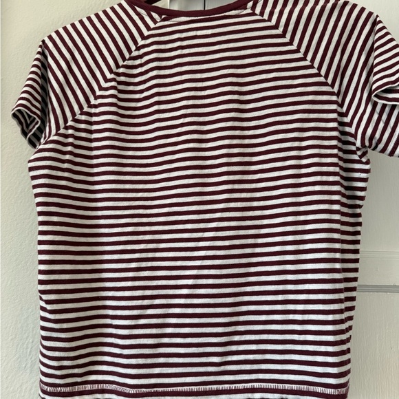Levi’s Classic Cropped Striped Tee 100% Cotton Size Medium - Picture 3 of 6